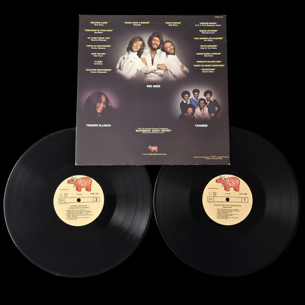 Saturday Night Fever OST – Bee Gees – 2x 12" Vinyl LP – VG+ 2 RECORD SET