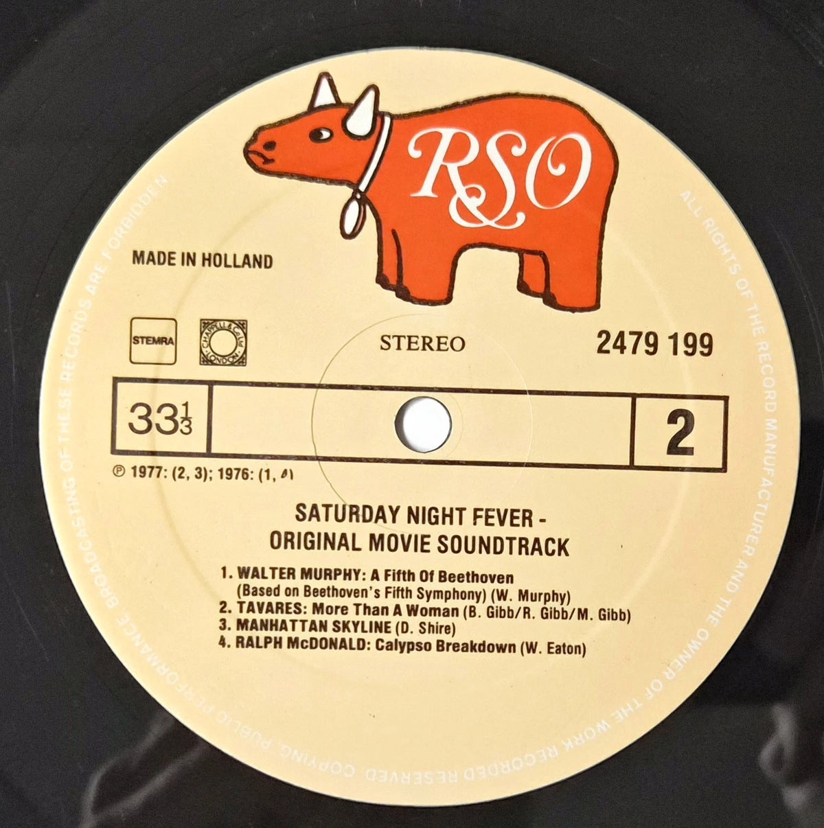 Saturday Night Fever OST – Bee Gees – 2x 12" Vinyl LP – VG+ 2 RECORD SET