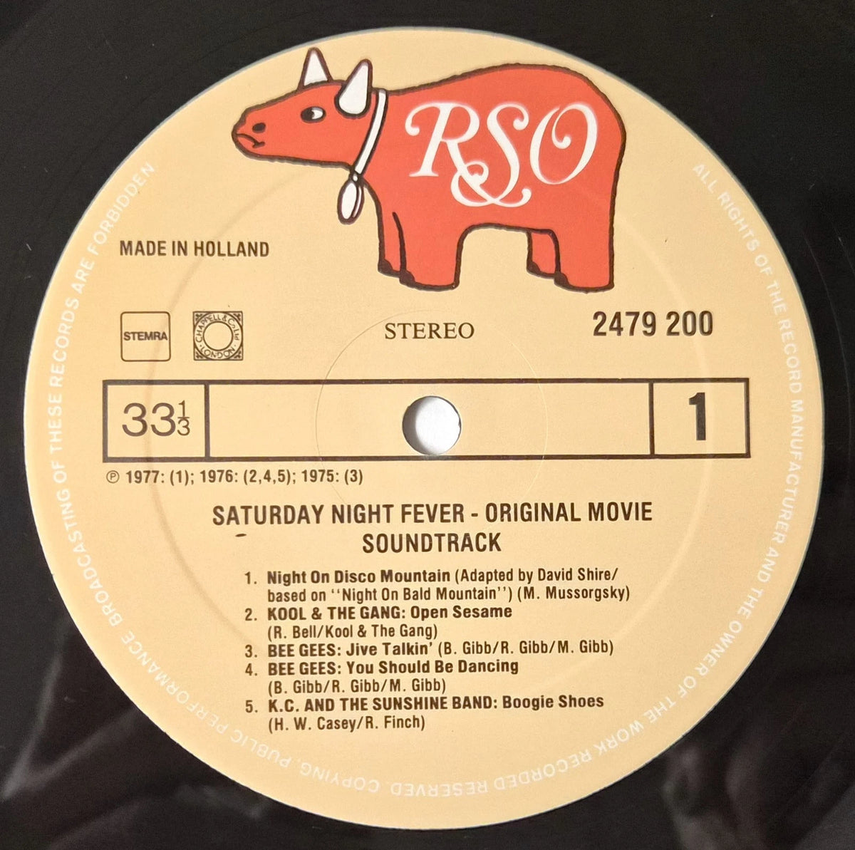 Saturday Night Fever OST – Bee Gees – 2x 12" Vinyl LP – VG+ 2 RECORD SET