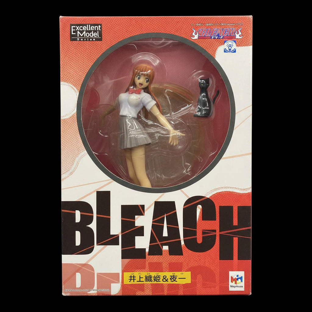 Vintage ANIME 1/8 scale bleach .Orihime Inoue & Yoruichi Figure MegaHouse From Japan